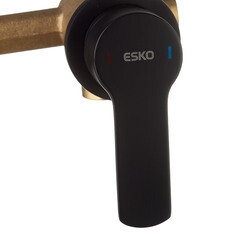 Смеситель для раковины встраиваемый Esko черный однорычажный (SM28 B) - фото 5