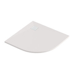 Поддон Good Door Strong литьевой мрамор 90х90х3 см четверть круга белый низкий (ЛП00441) - фото 1