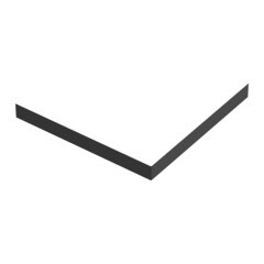 Изображение товара Экран для поддона Good Door Strong ABS-пластик 90х90х10 см квадрат черный (ЭЛ00157)