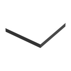 Экран для поддона Good Door Strong ABS-пластик 100х100х10 см квадрат черный (ЭЛ00155) - фото 1