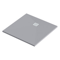 Поддон Good Door Strong литьевой мрамор 90х90х3 см квадрат графит низкий (ЛП00445) - фото 1