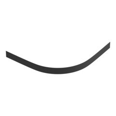Изображение товара Экран для поддона Good Door Strong ABS-пластик 90х90х10 см четверть круга черный (ЭЛ00161)