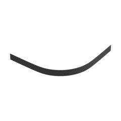 Изображение товара Экран для поддона Good Door Strong ABS-пластик 100х100х10 см четверть круга черный (ЭЛ00159)