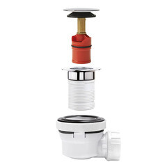 Сифон для раковины Wirquin Pro 1 1/4х32 мм с выпуском хром (30724230) - фото 2