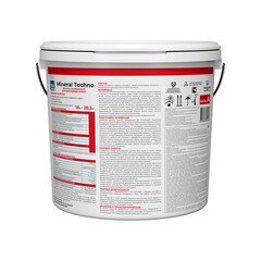 Краска фасадная Bergauf Mineral Techno силикатная база А белая 18 л - фото 2