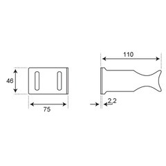 Кронштейн угловой СТМ Термо для радиатора усиленный белый (CARHA002) - фото 2