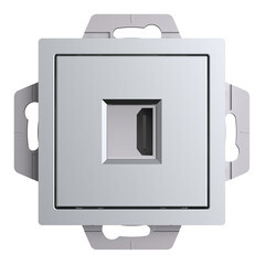 Розетка HDMI Systeme Electric AtlasDesign встраиваемая алюминий (ATN000380) - фото 2