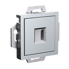 Розетка HDMI Systeme Electric AtlasDesign встраиваемая алюминий (ATN000380) - фото 1