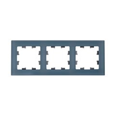 Рамка Systeme Electric AtlasDesign Nature трехместная грифель (ATN360703) - фото 2