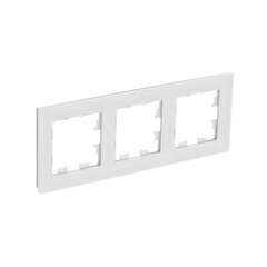 Рамка Systeme Electric AtlasDesign Nature трехместная белая (ATN360103) - фото 2