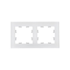 Рамка Systeme Electric AtlasDesign Nature двухместная белая (ATN360102) - фото 2