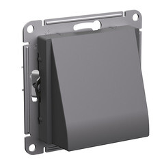 Вывод кабеля Systeme Electric AtlasDesign встраиваемый базальт (ATN001499) - фото 2