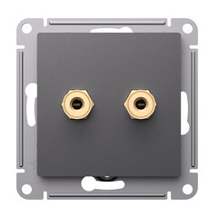 Изображение товара Розетка аудио Systeme Electric AtlasDesign встраиваемая базальт (ATN001487)