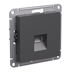 Розетка компьютерная Systeme Electric AtlasDesign встраиваемая базальт RJ45 (ATN001486) - фото 2