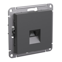 Розетка компьютерная Systeme Electric AtlasDesign встраиваемая базальт RJ45 (ATN001483) - фото 2