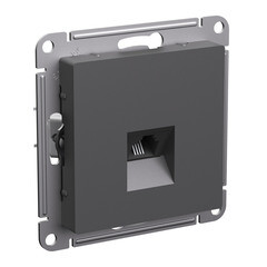 Розетка телефонная Systeme Electric AtlasDesign встраиваемая базальт RJ11 (ATN001481) - фото 2