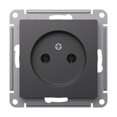 Розетка Systeme Electric AtlasDesign встраиваемая базальт (ATN001441) - фото 2