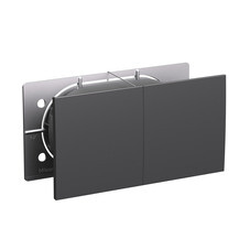 Розетка Systeme Electric AtlasDesign встраиваемая базальт со шторками со сдвижными крышками (ATN001428)