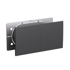 Розетка Systeme Electric AtlasDesign встраиваемая базальт со шторками со сдвижными крышками (ATN001428) - фото 1