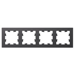 Изображение товара Рамка Systeme Electric AtlasDesign четырехместная базальт (ATN001404)