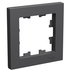 Рамка Systeme Electric AtlasDesign одноместная базальт (ATN001401) - фото 2