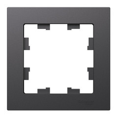 Рамка Systeme Electric AtlasDesign одноместная базальт (ATN001401) - фото 1