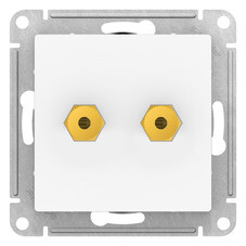 Розетка аудио Systeme Electric AtlasDesign встраиваемая лотос (ATN001387)