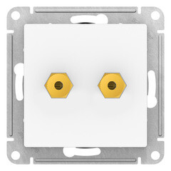 Розетка аудио Systeme Electric AtlasDesign встраиваемая лотос (ATN001387) - фото 1