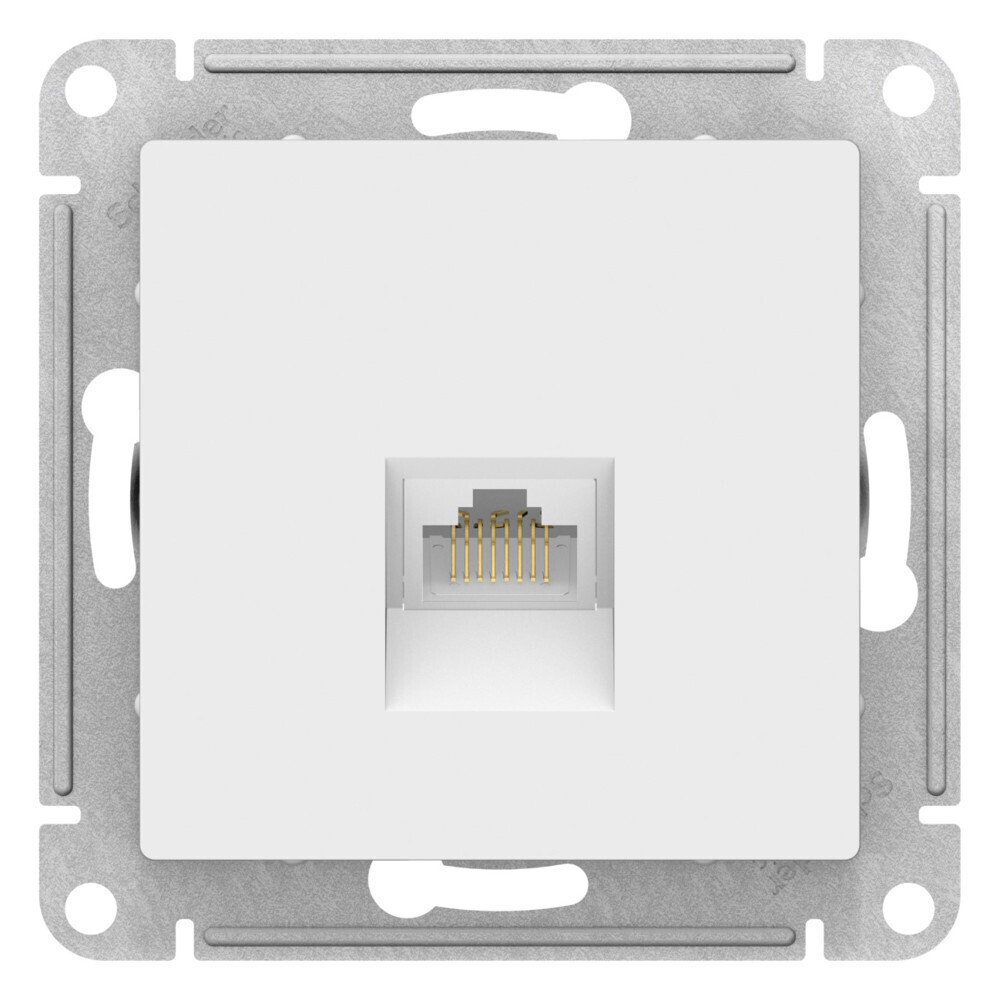 Изображение товара Розетка компьютерная Systeme Electric AtlasDesign встраиваемая лотос RJ45 (ATN001386)