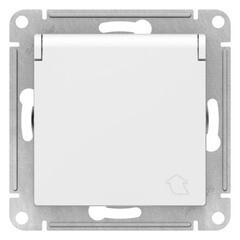 Изображение товара Розетка Systeme Electric AtlasDesign встраиваемая лотос со шторками с крышкой (ATN001346)