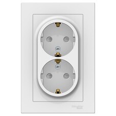 Розетка Systeme Electric AtlasDesign встраиваемая лотос со шторками (ATN001326)