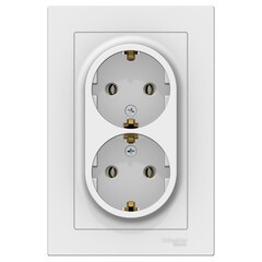 Изображение товара Розетка Systeme Electric AtlasDesign встраиваемая лотос (ATN001324)