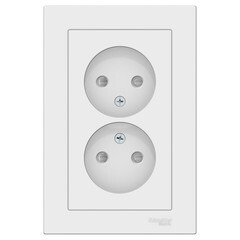 Изображение товара Розетка Systeme Electric AtlasDesign встраиваемая лотос со шторками (ATN001322)