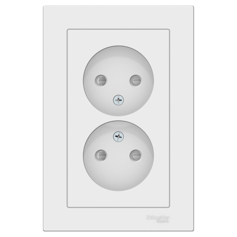 

Розетка Systeme Electric AtlasDesign встраиваемая лотос со шторками (ATN001322), Белый