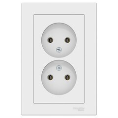 Розетка Systeme Electric AtlasDesign встраиваемая лотос (ATN001320)