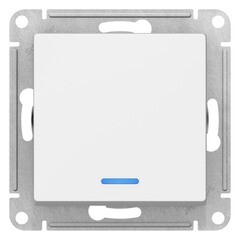 Выключатель Systeme Electric AtlasDesign одноклавишный встраиваемый лотос с подсветкой (ATN001313)