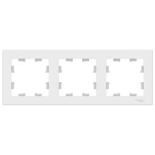 Рамка Systeme Electric AtlasDesign трехместная лотос (ATN001303)