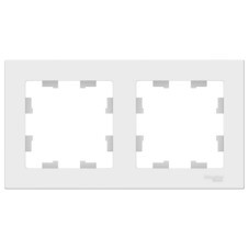 Рамка Systeme Electric AtlasDesign двухместная лотос (ATN001302)
