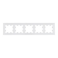 Изображение товара Рамка Systeme Electric AtlasDesign Nature пятиместная белая (ATN360105)