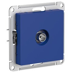 Изображение товара Розетка телевизионная Systeme Electric AtlasDesign встраиваемая аквамарин (ATN001192)