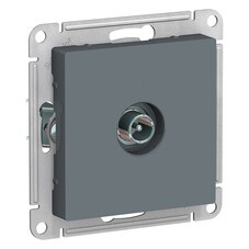 Розетка телевизионная Systeme Electric AtlasDesign встраиваемая грифель (ATN000792)