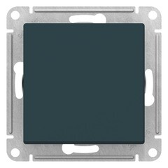 Выключатель Systeme Electric AtlasDesign одноклавишный встраиваемый изумруд (ATN000821)
