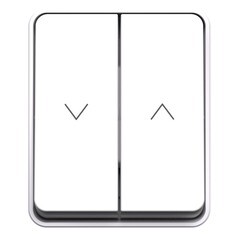 Изображение товара Выключатель жалюзи Systeme Electric AtlasDesign Profi54 двухклавишный накладной белый (ATN540119)