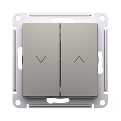 Изображение товара Кнопка управления жалюзи Systeme Electric AtlasDesign встраиваемая шампань (ATN000519)