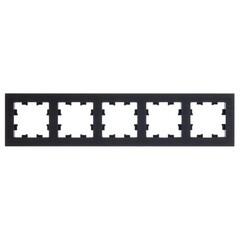 Изображение товара Рамка Systeme Electric AtlasDesign Nature пятиместная оникс (ATN312305)