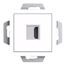 Розетка HDMI Systeme Electric AtlasDesign встраиваемая белая (ATN000180)