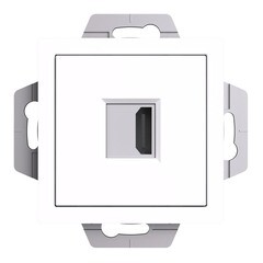 Изображение товара Розетка HDMI Systeme Electric AtlasDesign встраиваемая белая (ATN000180)