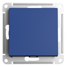 Выключатель Systeme Electric AtlasDesign одноклавишный встраиваемый аквамарин (ATN001111)