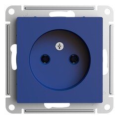 Изображение товара Розетка Systeme Electric AtlasDesign встраиваемая аквамарин (ATN001141)
