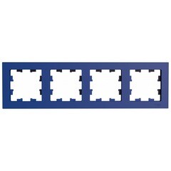 Изображение товара Рамка Systeme Electric AtlasDesign четырехместная аквамарин (ATN001104)